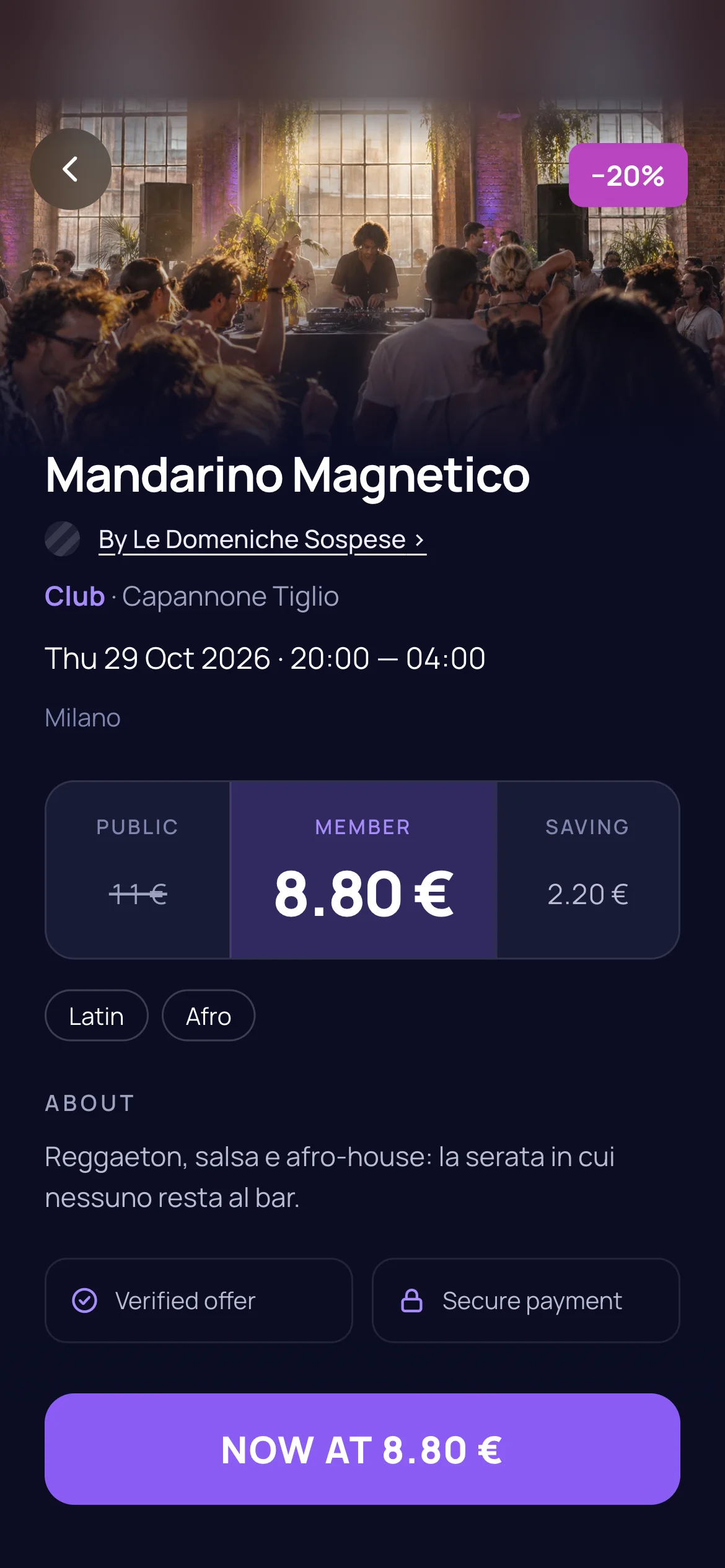 Il club privato EVENT+